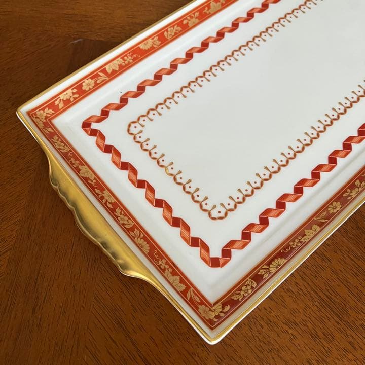 【希少品】未使用リチャードジノリ★インペロコンテッサネロ★手付きロングプレート