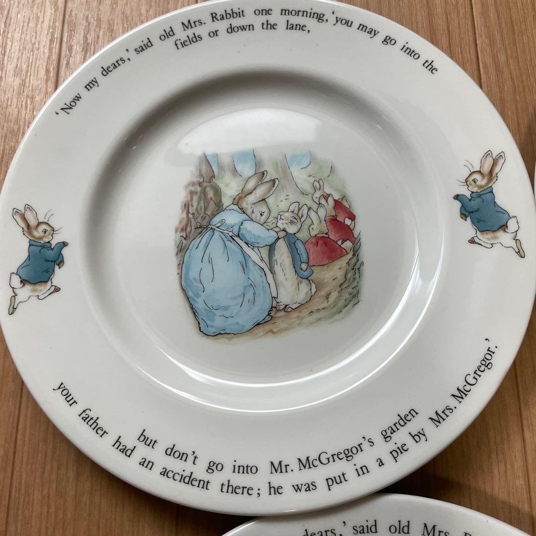 英国製　ウェッジウッド×ピーターラビット 食器セット 7枚