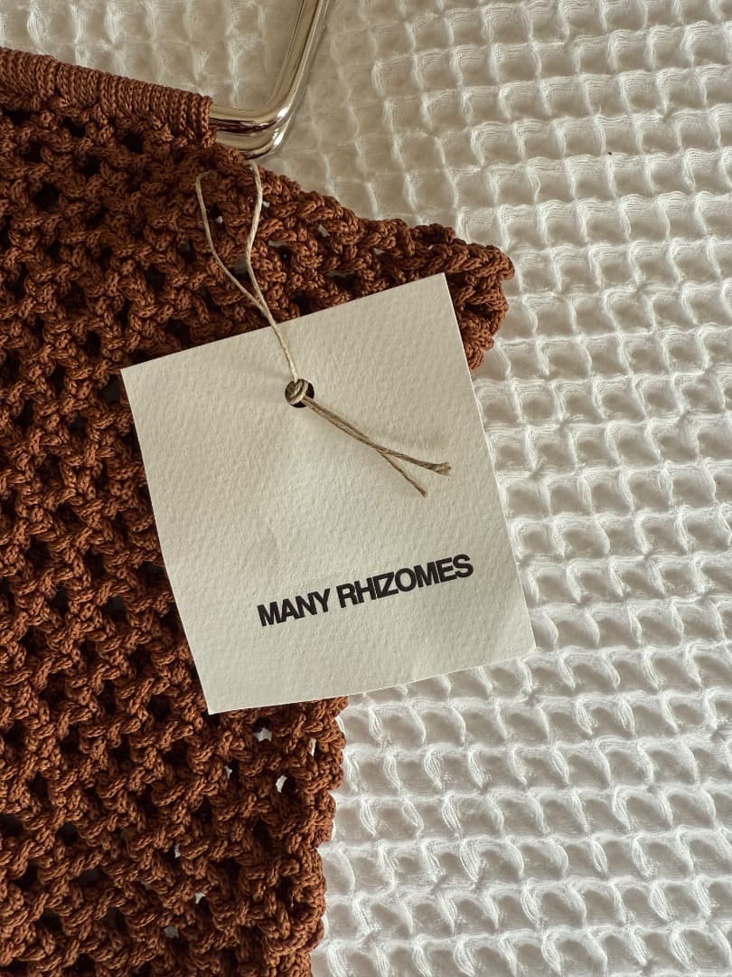 新品未使用　MANY RHIZOMES 手作りクラッチバッグ