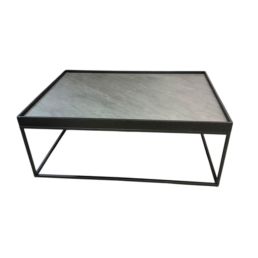 東谷 ネストローテーブル2個セット 大理石調×オーク