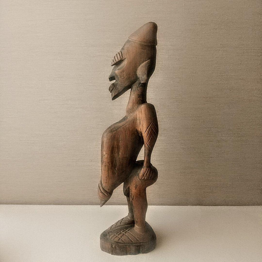 【驚異の人体表現】ヴィンテージ アフリカ彫刻 45cm プリミティブアート