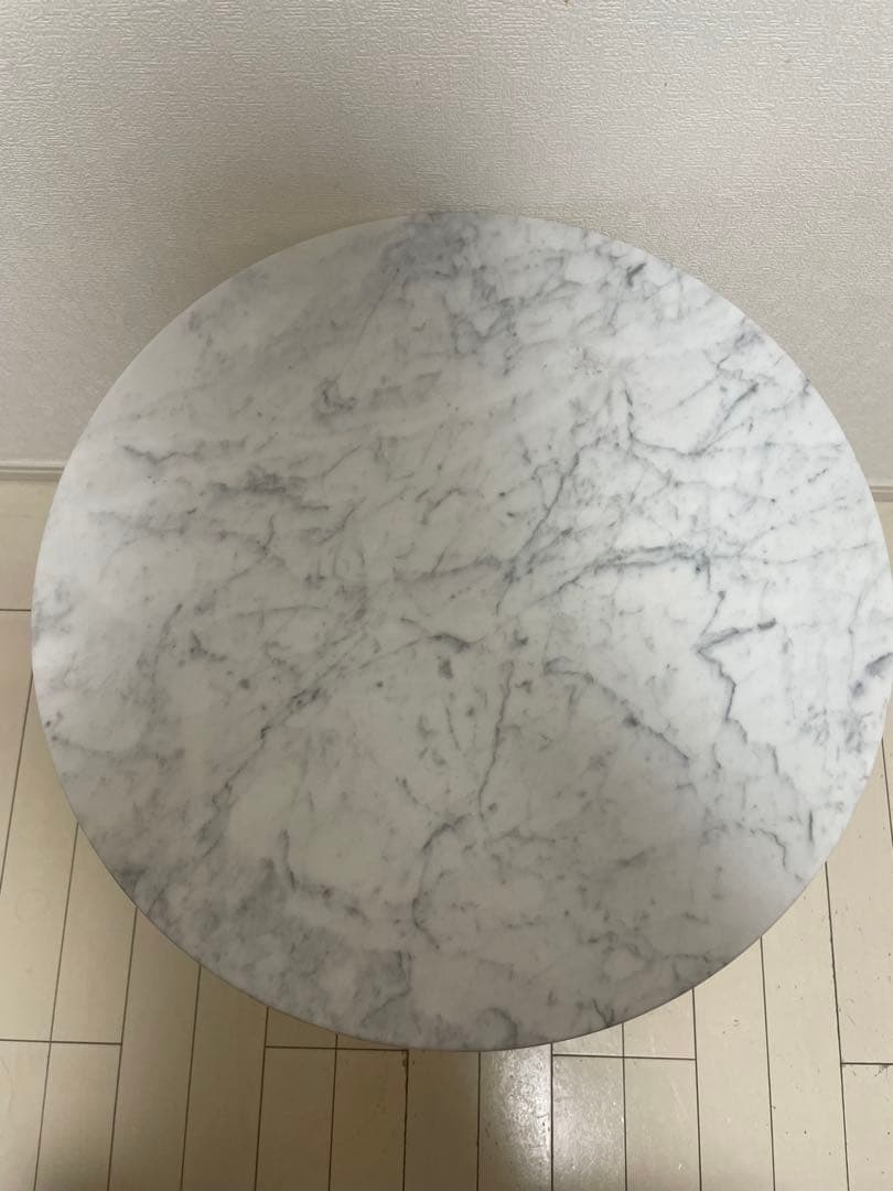 本物の大理石スワン型　サイドテーブル