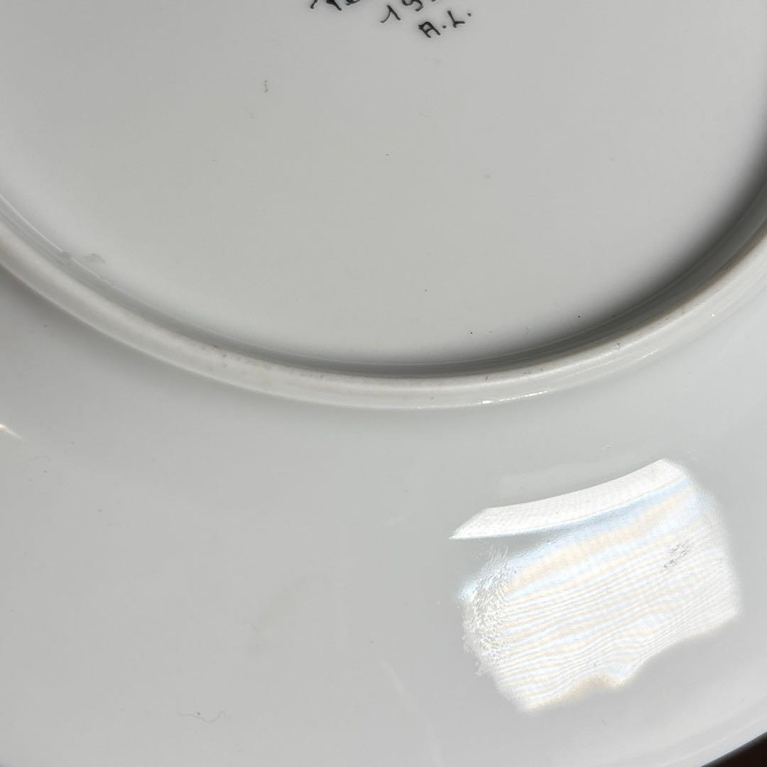 【未使用】Limoges Site Corot 手描きプレート 19cm 4枚