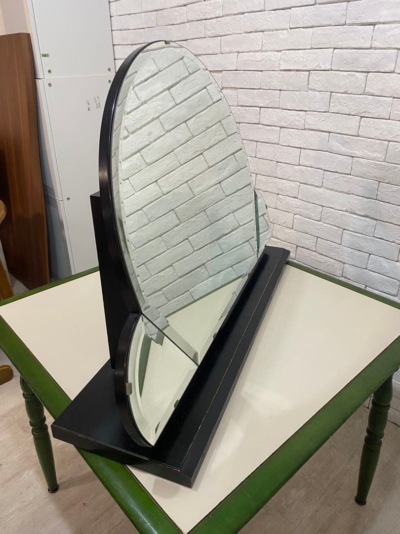 【東京都内23区配送無料】ビンテージ　アンティーク　ミラー　アールデコ　鏡　化粧