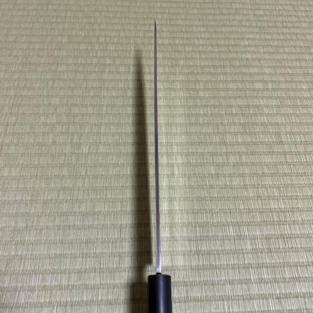 佑成　本焼　柳刃　包丁　和包丁　刃紋　白紙1号　黒水牛柄