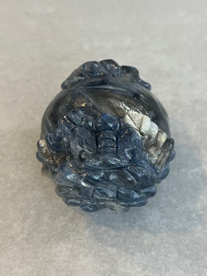 【高品質】カイヤナイト龍亀（ロングイ）置物