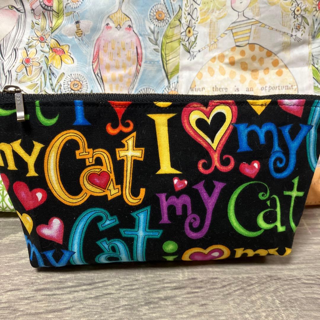 I love my Cat ポーチ　　　☆ハンドメイド品☆