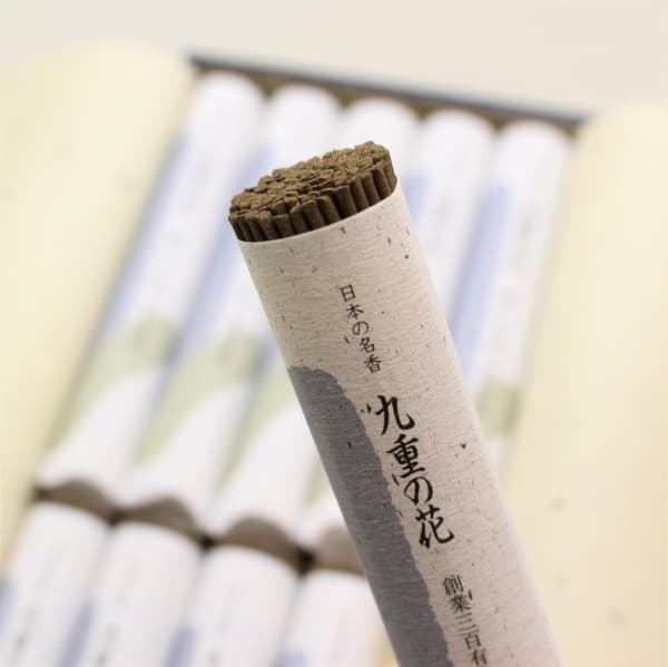ご進物線香　堺　梅栄堂　九重の花 短寸大把10把入平箱塗箱　新品　送料無料