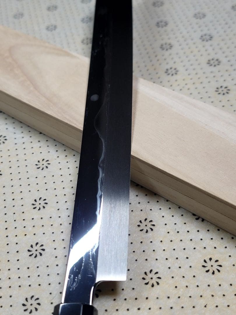 堺打ち刃物　富士山　本焼　白鋼　切付け柳刃300