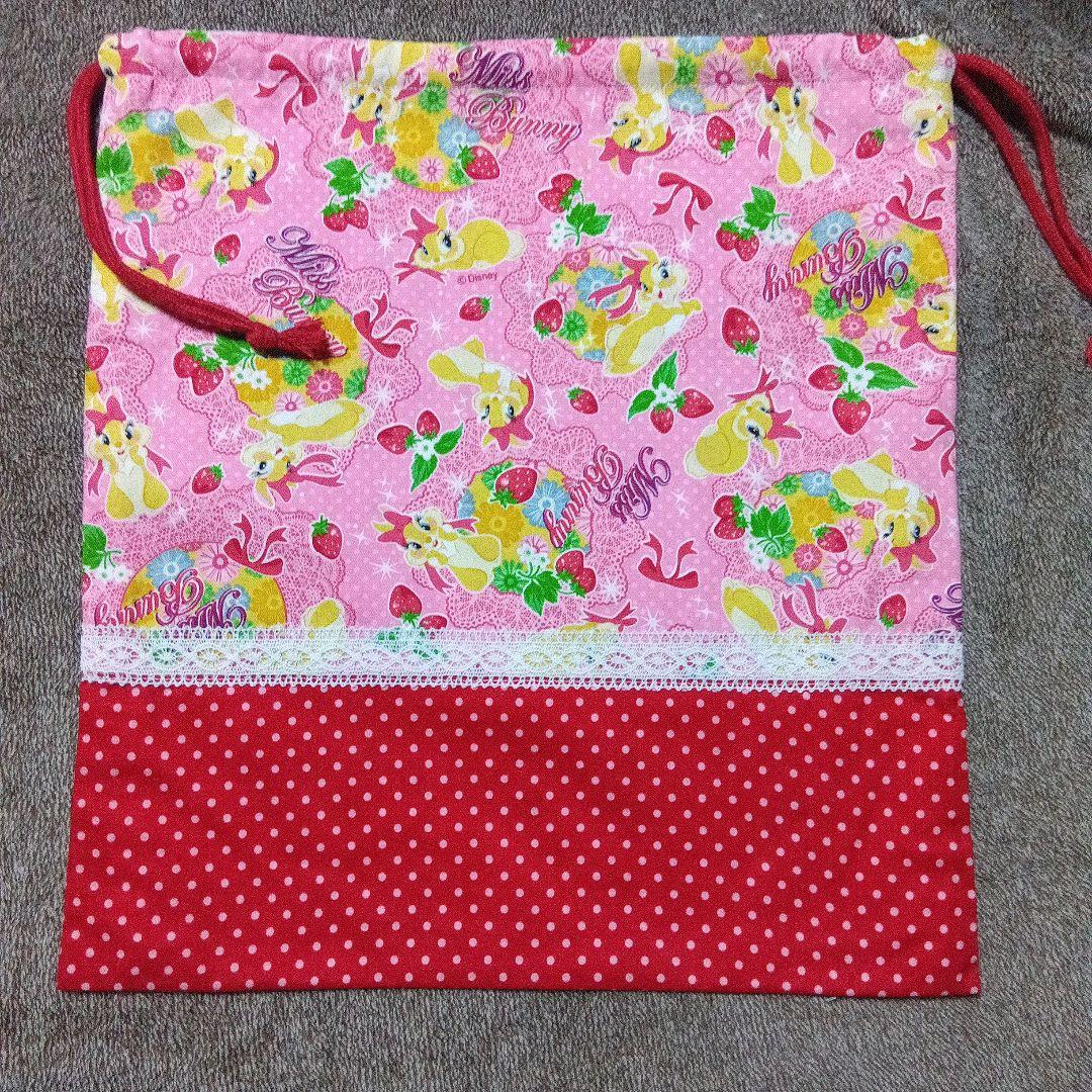 フルーツ柄トートバッグと小物入れ★6点セット　入園バック　ハンドメイド