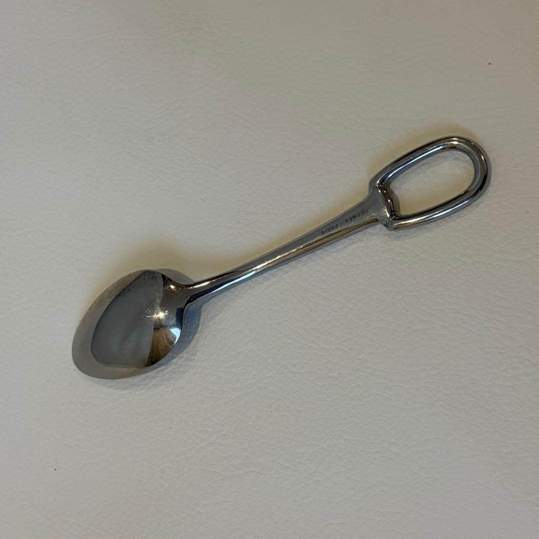 美品 エルメス アトラージュ　ティスプーン ステンレススティール B