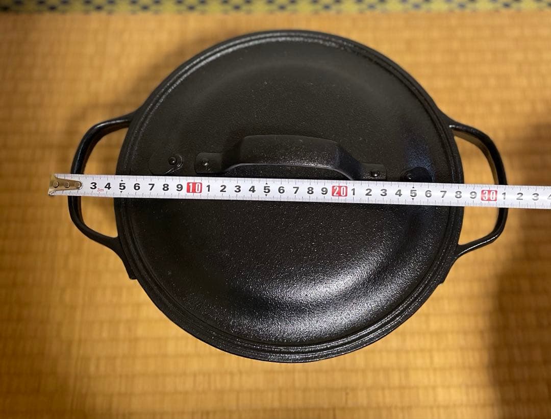 送料無料 南部盛栄堂 岩手県水沢 南部鉄器 クックトップ 煮込み鍋 未使用品