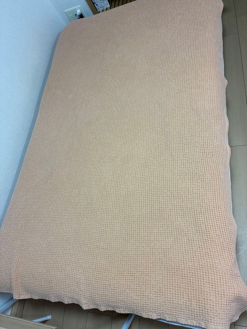 美管理spa 黄土色ブランケット 大判サイズ160×220cm