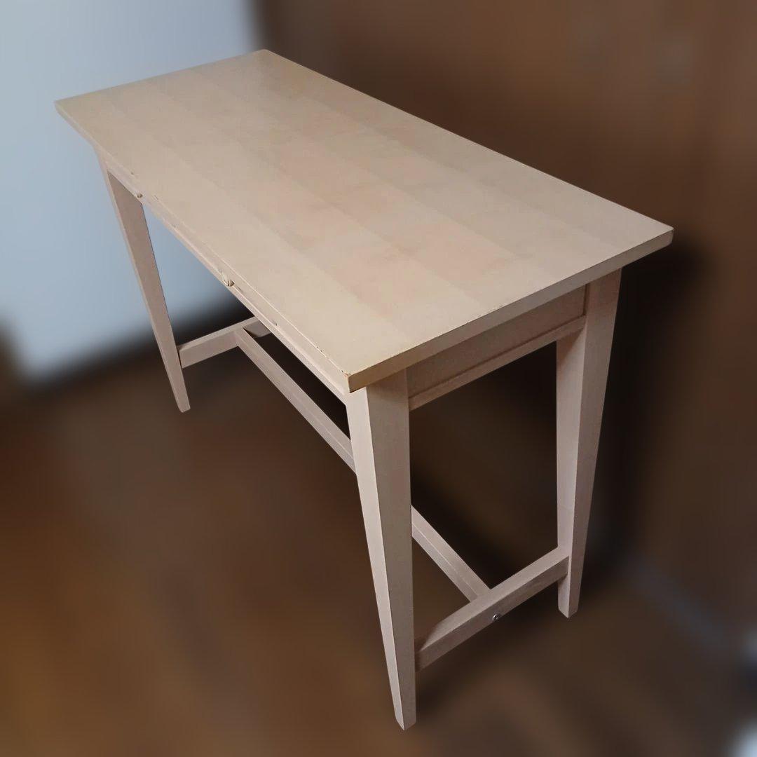 ☆最終値引き☆ナチュラル木製デスク 幅広 2引き出し