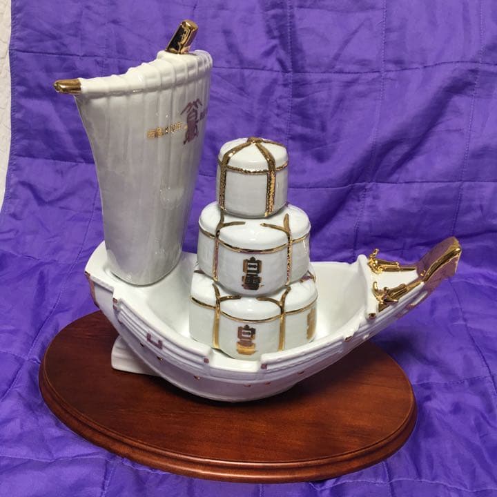 白雪450周年記念ボトル樽廻船陶器激レア　オルゴール