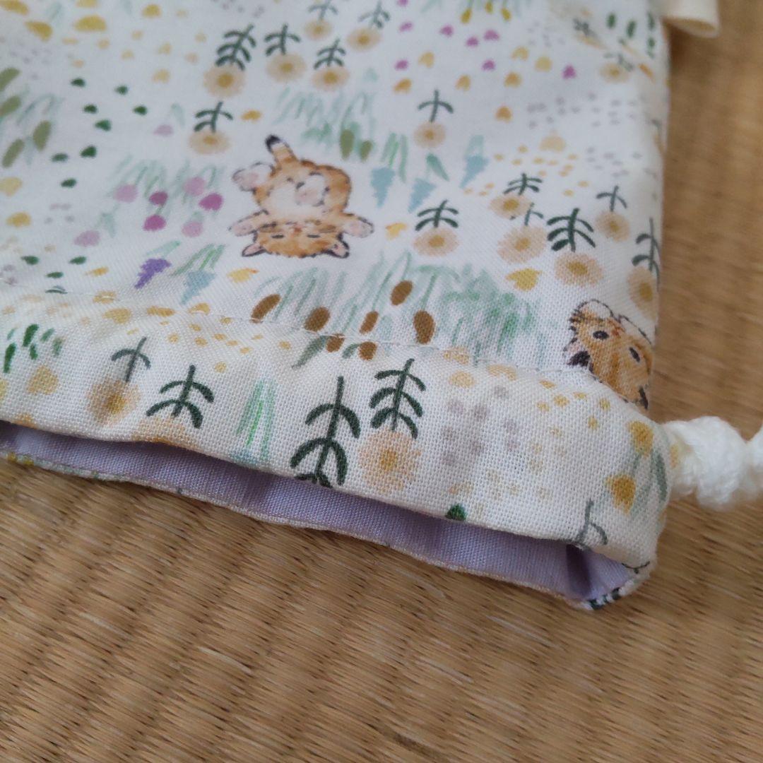 ケーキ様✨お取置中　コップ袋／森の中のネコ1