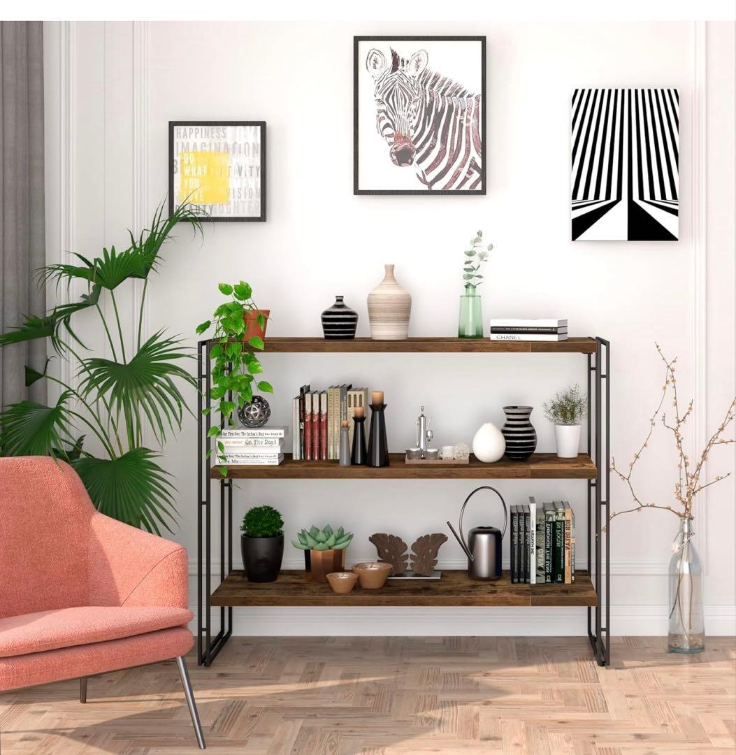 インテリア共和国 オープンシェルフ ラック 木製 3段　※未開封