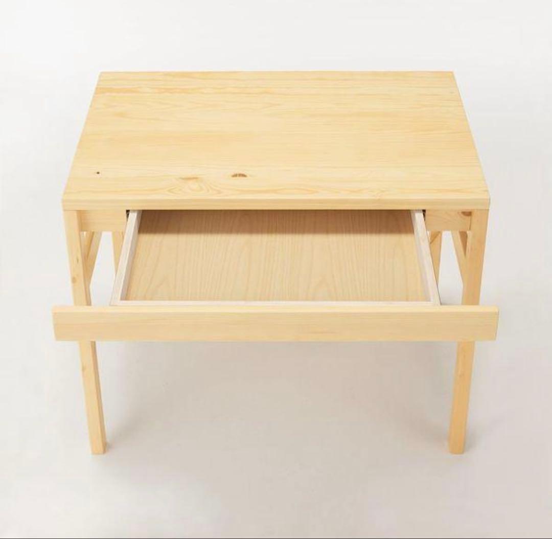 【ゆるっとう】無印良品パイン材デスク幅86×奥58×高70