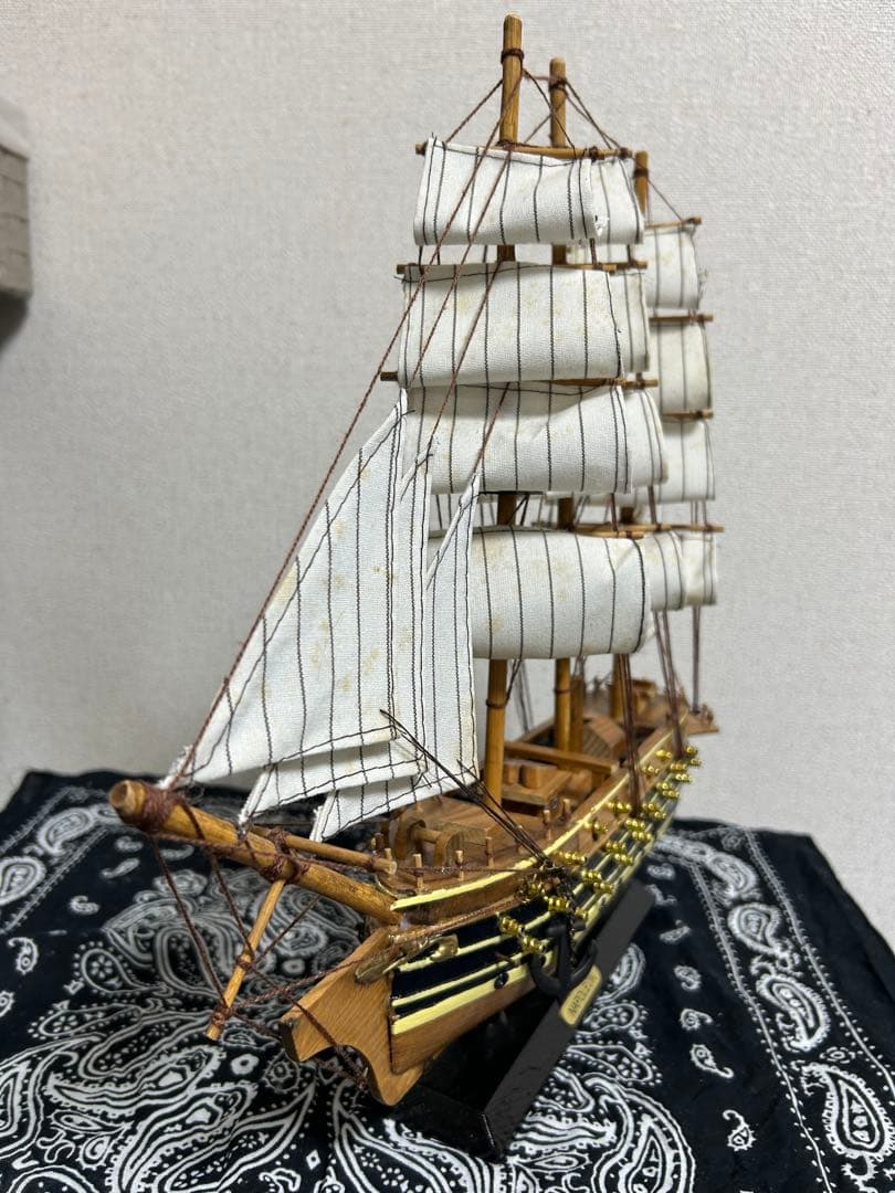 帆船模型 NAPOLEON 木製 置物 インテリア レトロ アンティーク