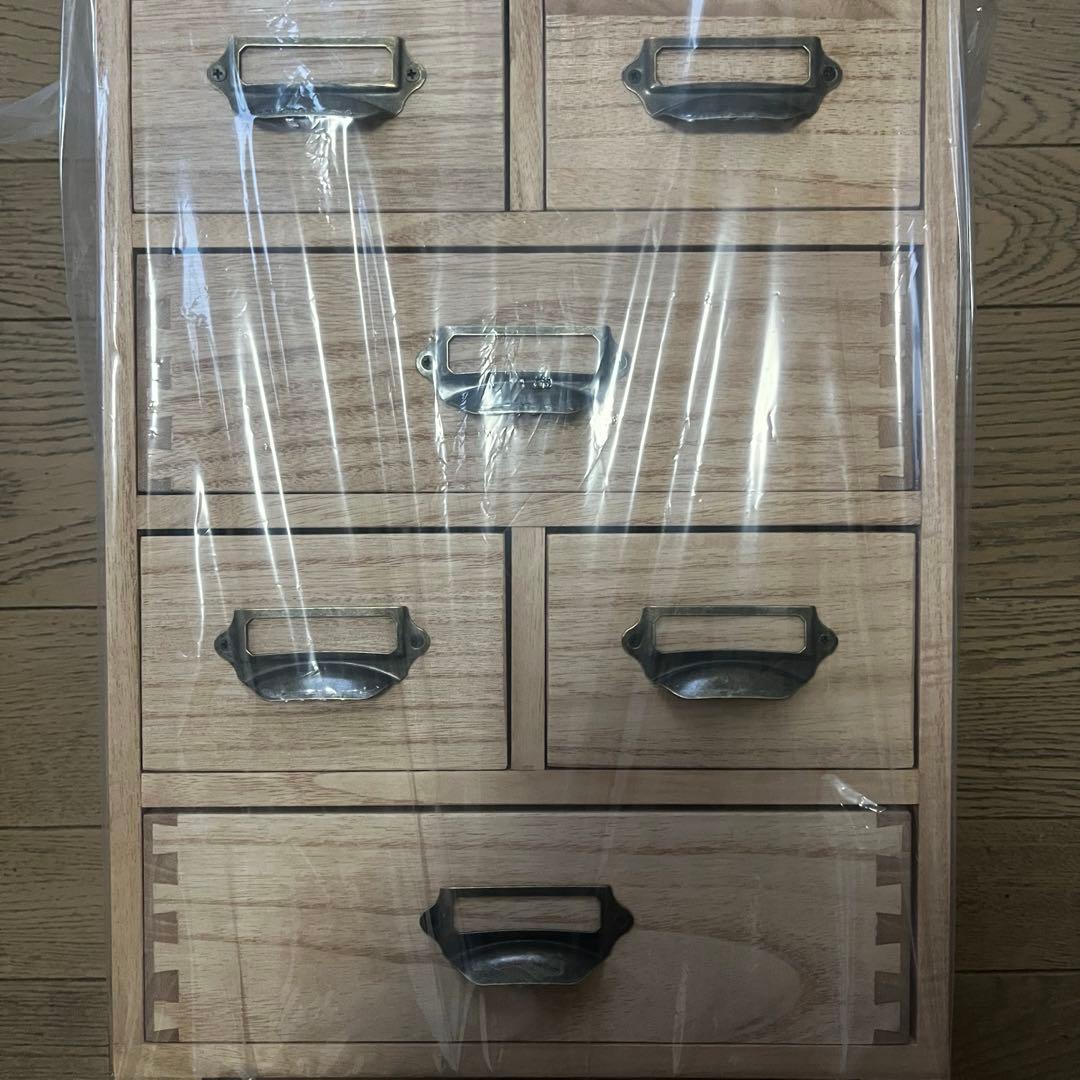 木製収納キャビネットオーガナイザー デスクトップストレージ引き出しホームオフィス