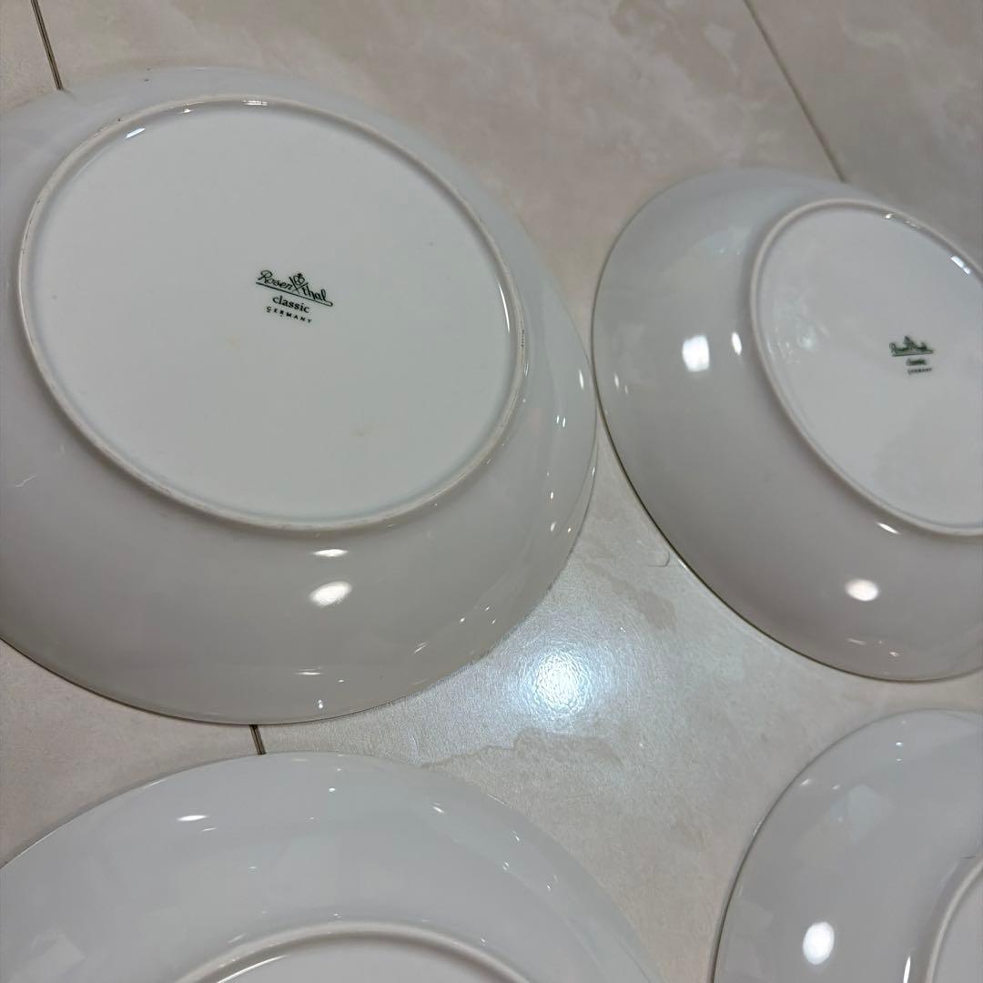 Rosen thaI ローゼンタール ケーキ皿　5枚　深皿　4枚　セット