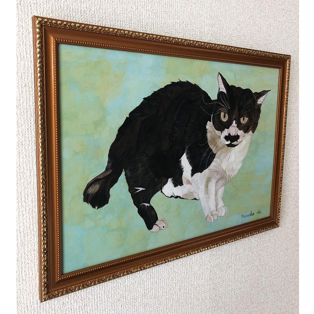 原画「ハッチ」《＋猫イラスト３枚無料プレゼント！》