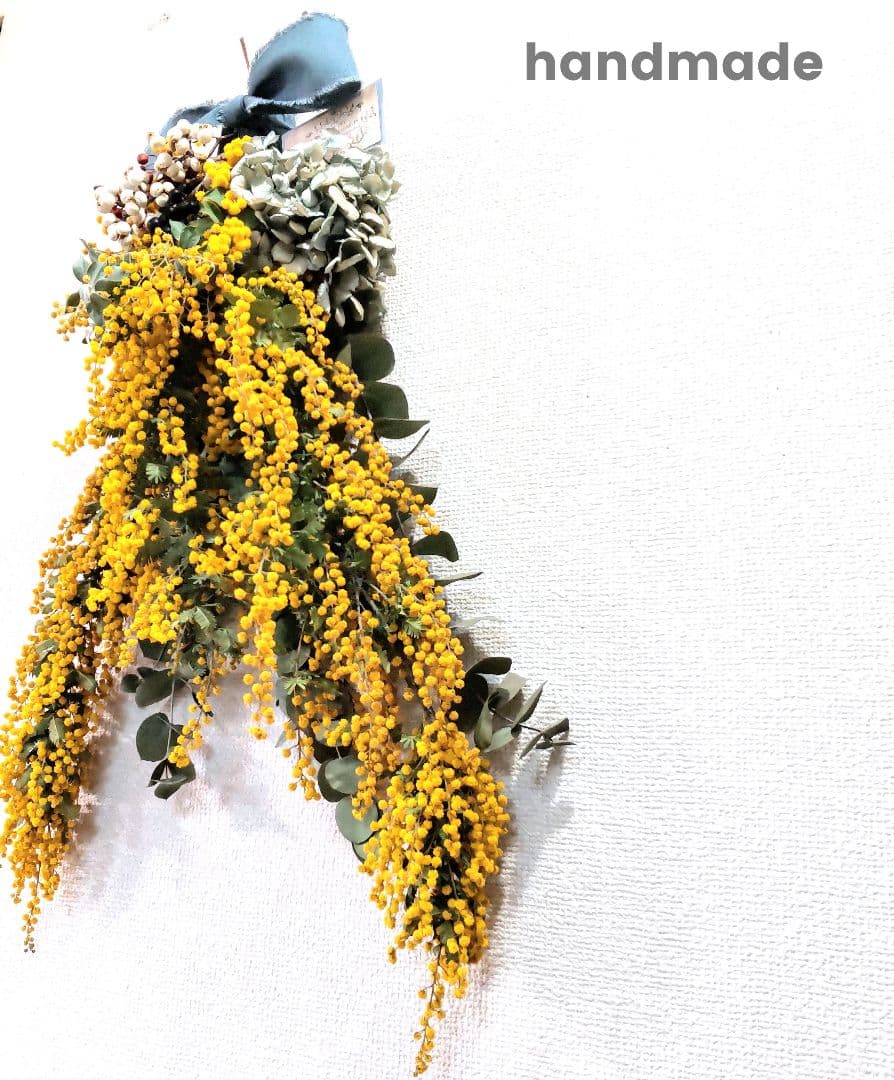 *°✲ 春を告げる♥幸せの花ミモザ♥超Big❣❣スワッグ ✲°* 玄関  母の日