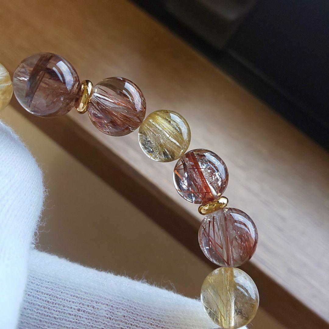 おまとめご確認専用です♡ ブラウンルチル ゴールドルチル ブレス