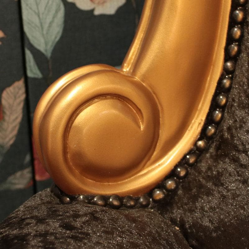 クイーンチェア ソファ ブラック 一人掛け インテリア 682-178