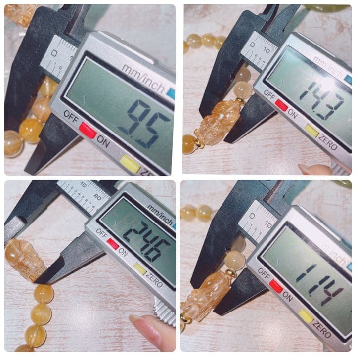 ルチル 貔貅 × ミックス サゲニテイック クォーツ キャッツ ブレスレット