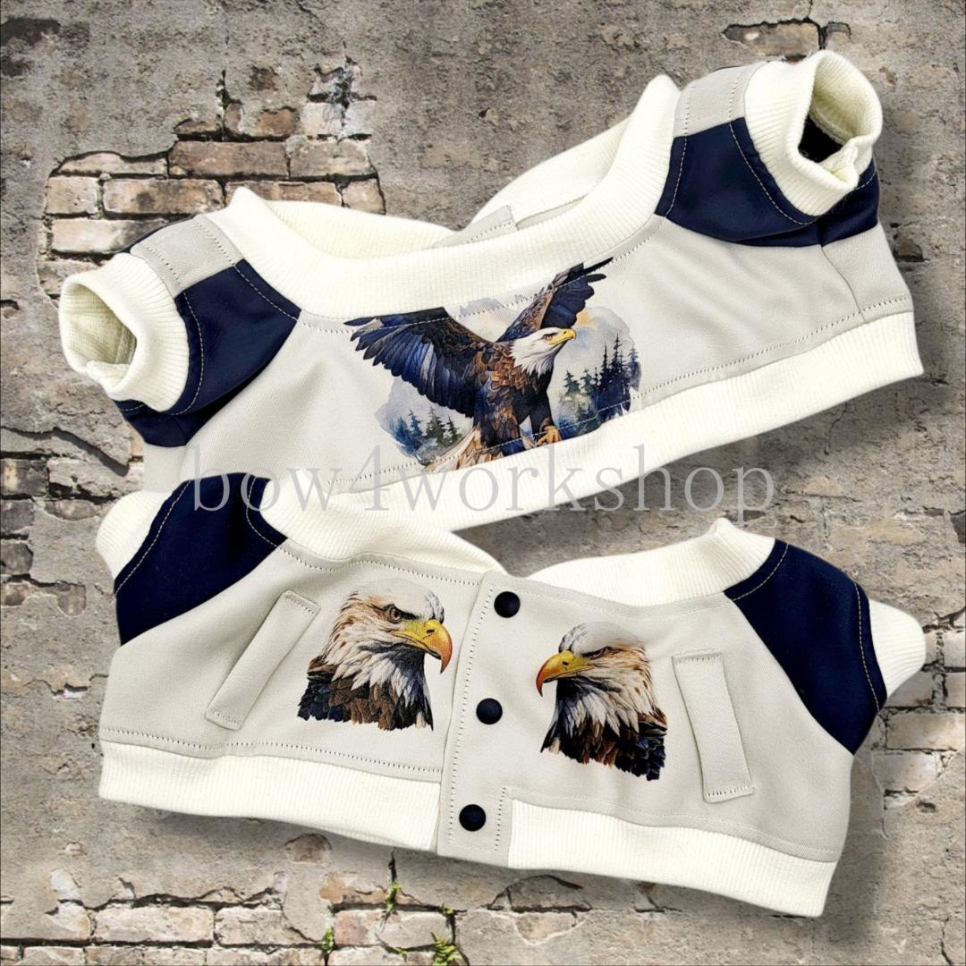 ラボット LOVOT ラボットの服ハンドメイド イーグルプリントスカジャン