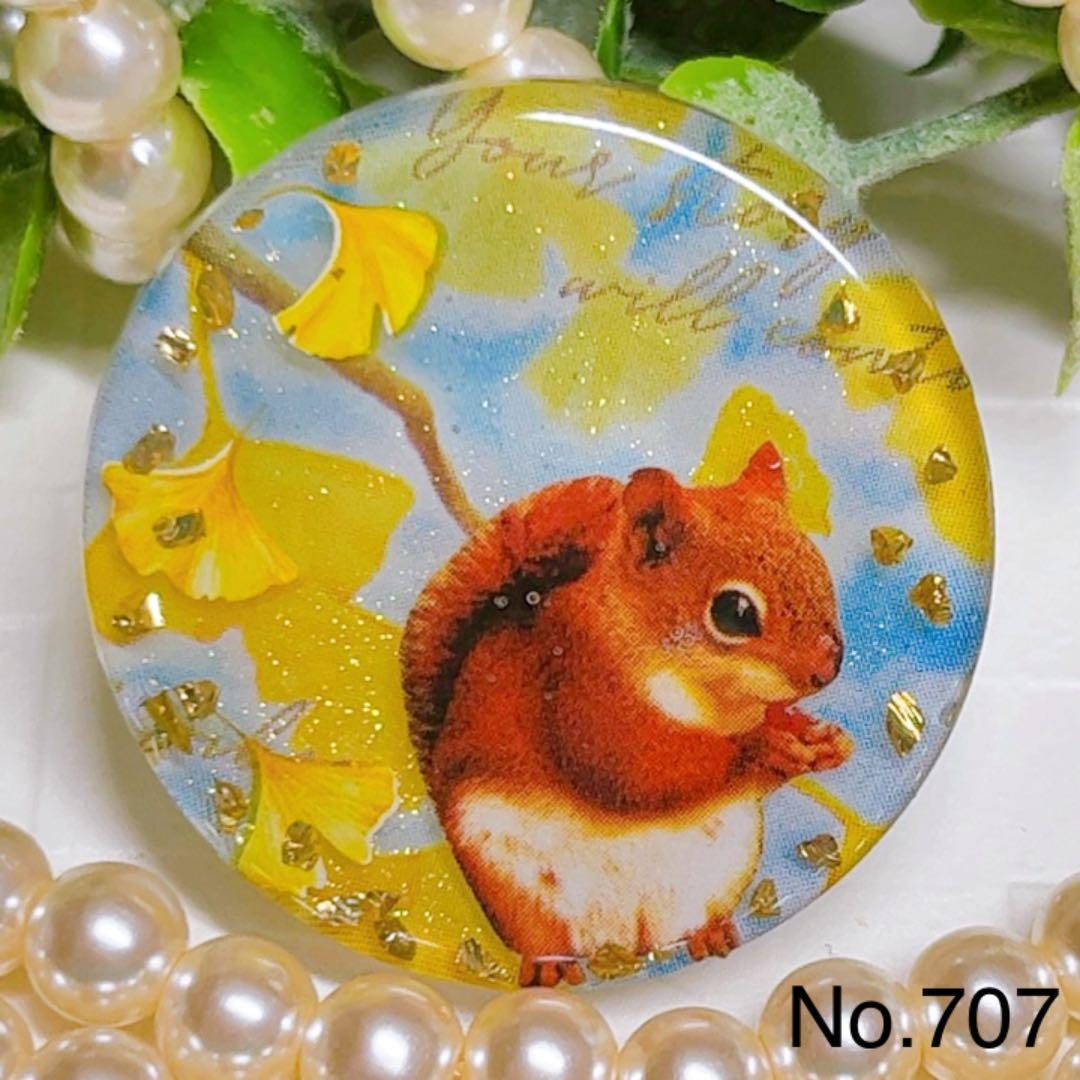 ゆきそら様お取置きです。SALE❣️レジンヘアゴム 銀杏 紅葉とリスNo.707