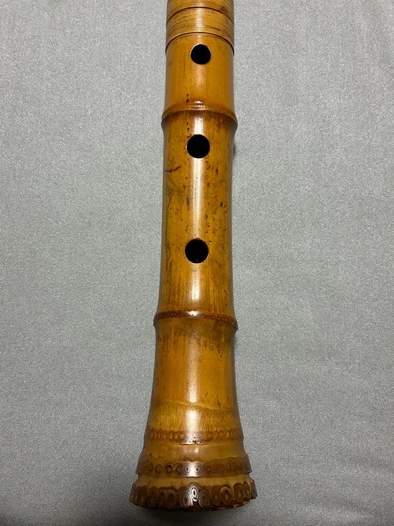 竹製 尺八 六寸菅
