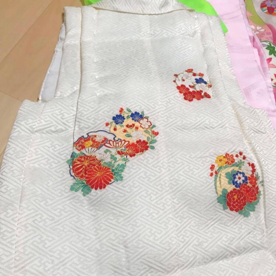 七五三　女の子　3歳　着物　カバン　草履　長襦袢セット　日本製　テフロン加工済み