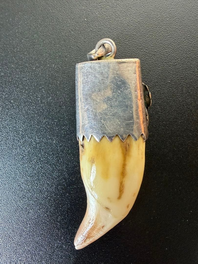 【超希少品】本物のインディアンジュエリー シルバー925/動物牙 ヴィンデージ