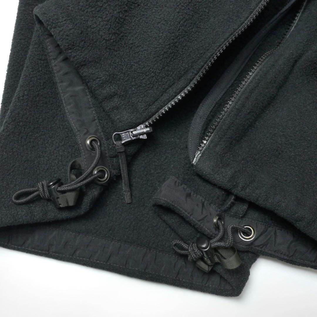 US NAVY米軍ミリタリー フリースECWCSライナー ジャケット黒S-R軍物