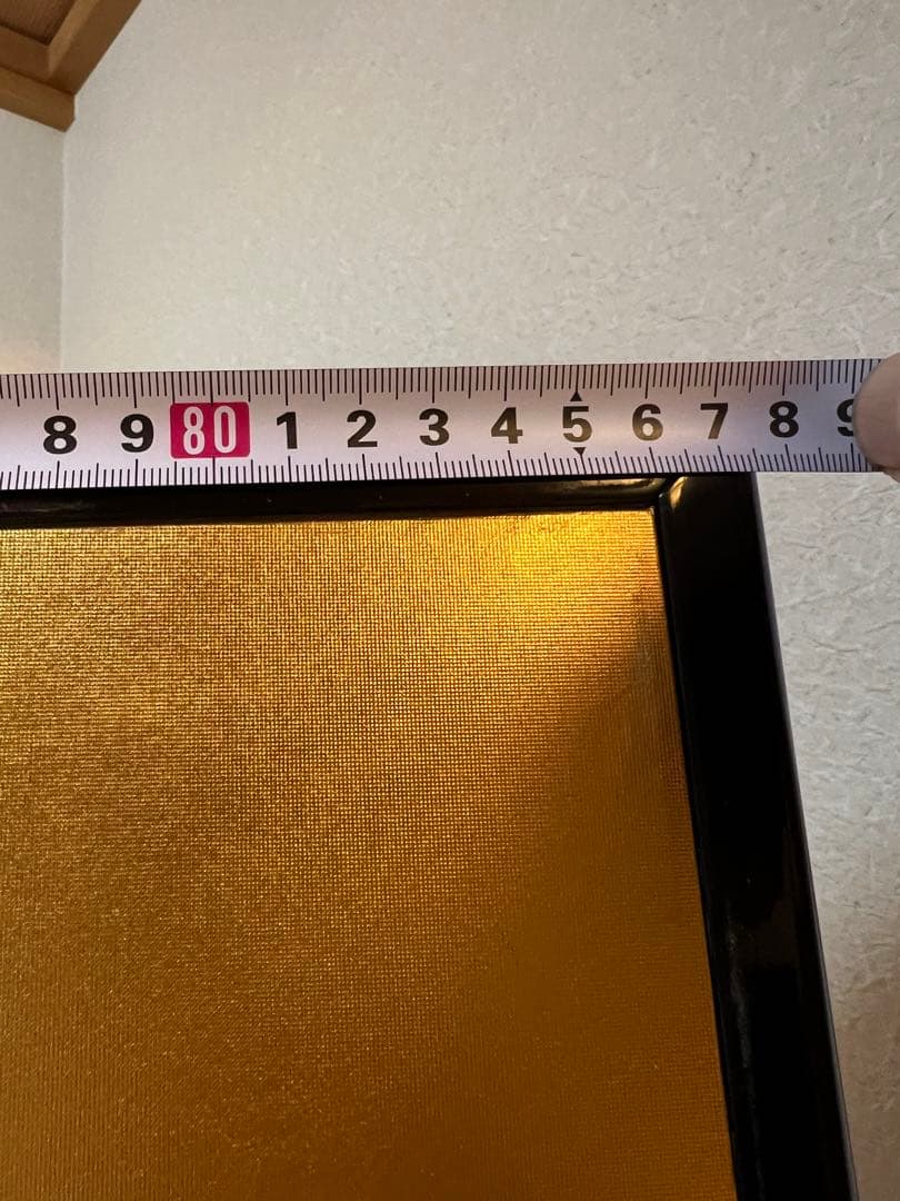 【骨董品】屏風 二曲一隻 金屏風　茶道具