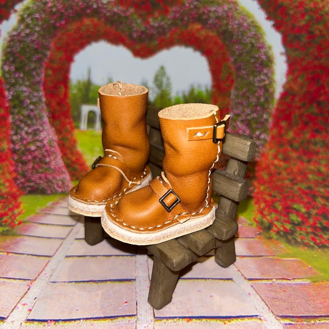 モンスト ブライス　アイシードール　エンジニアブーツ キャメル　靴 シューズ 革