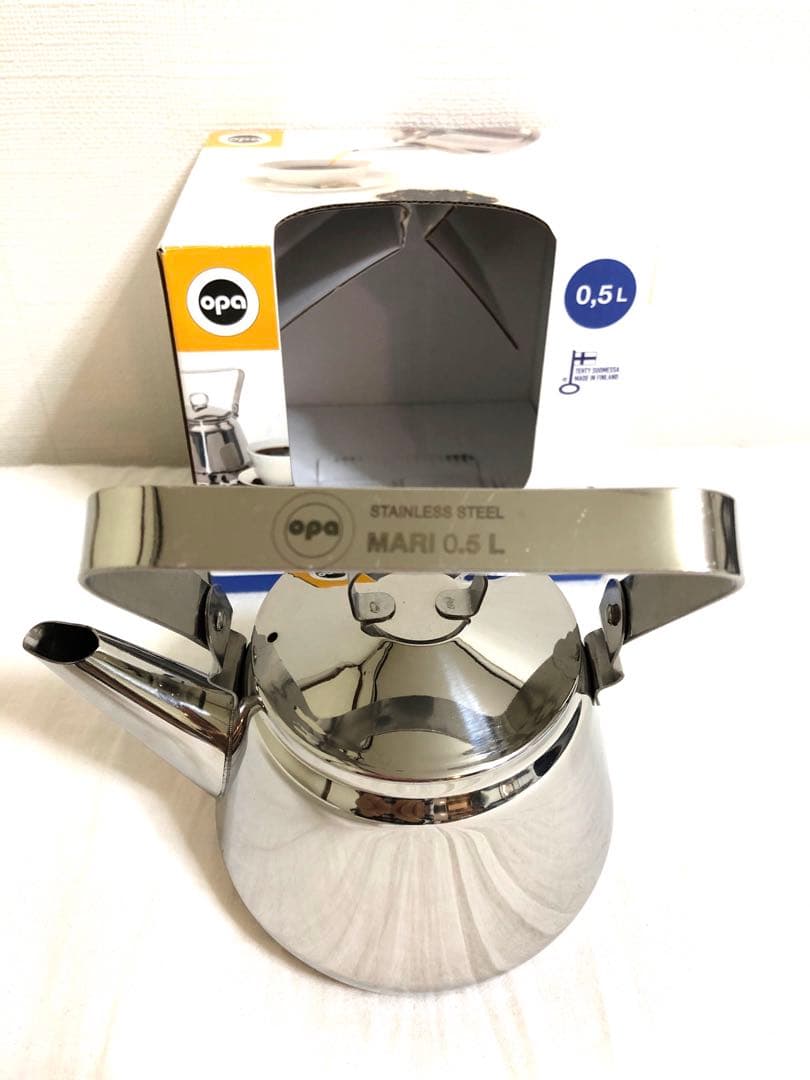 【新品フィンランド製】OPA ステンレススチールケトル　やかん　 0.5L