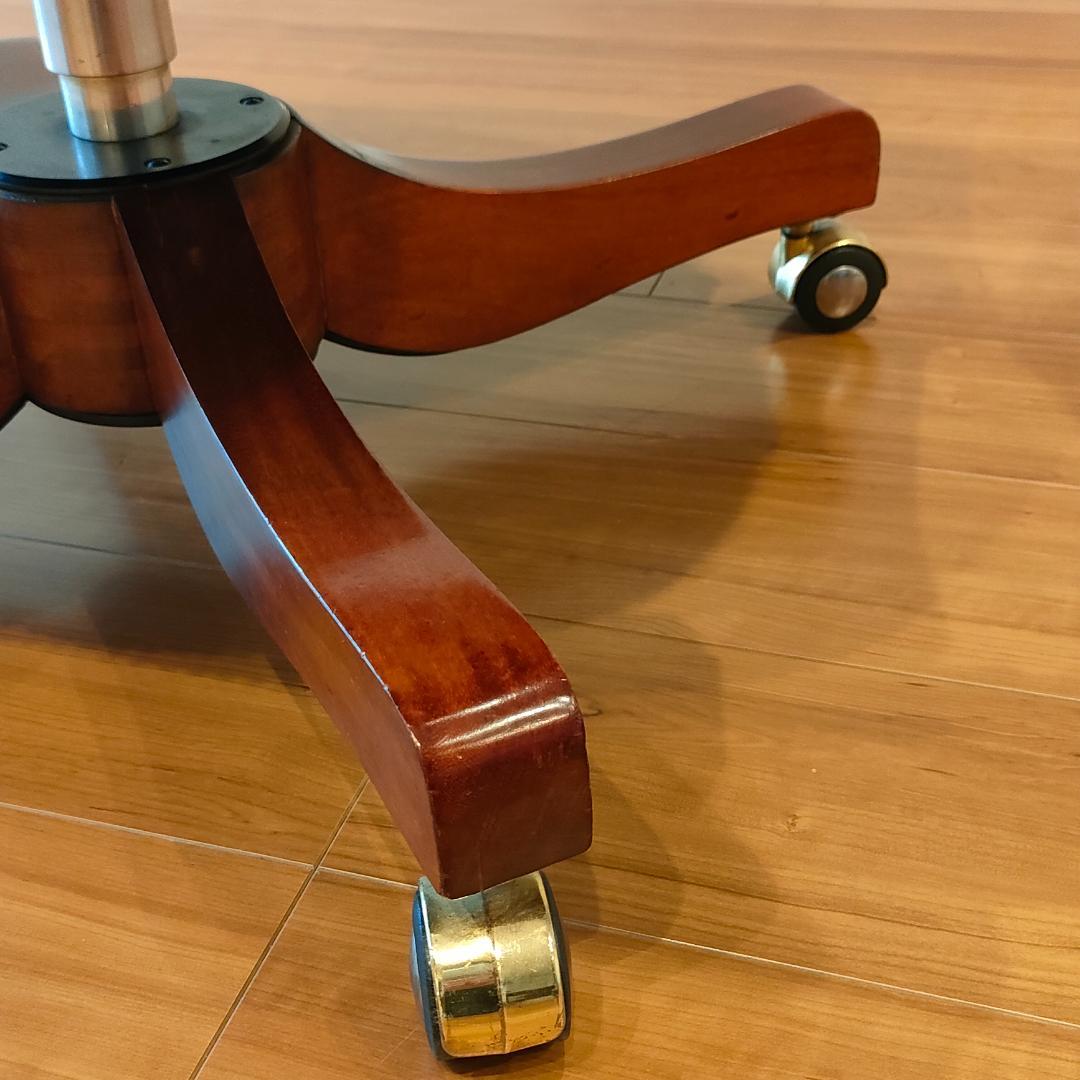 アメリカンヴィンテージ　レザー　デスクチェア　昇降　回転　ビンテージ