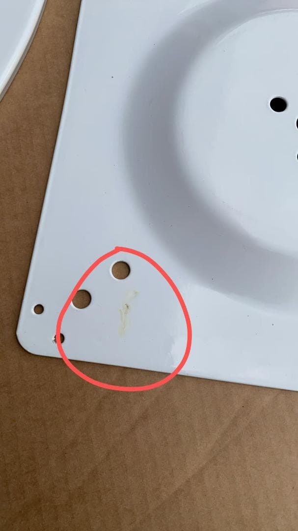 円形ホワイトテーブル 訳あり品　写真をご確認 TBL01-100-02