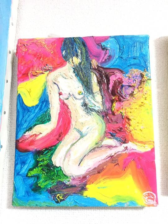 絵　絵画　原画　油絵　抽象画　アート　雑貨　オシャレ　モダン　ヌード　インテリア