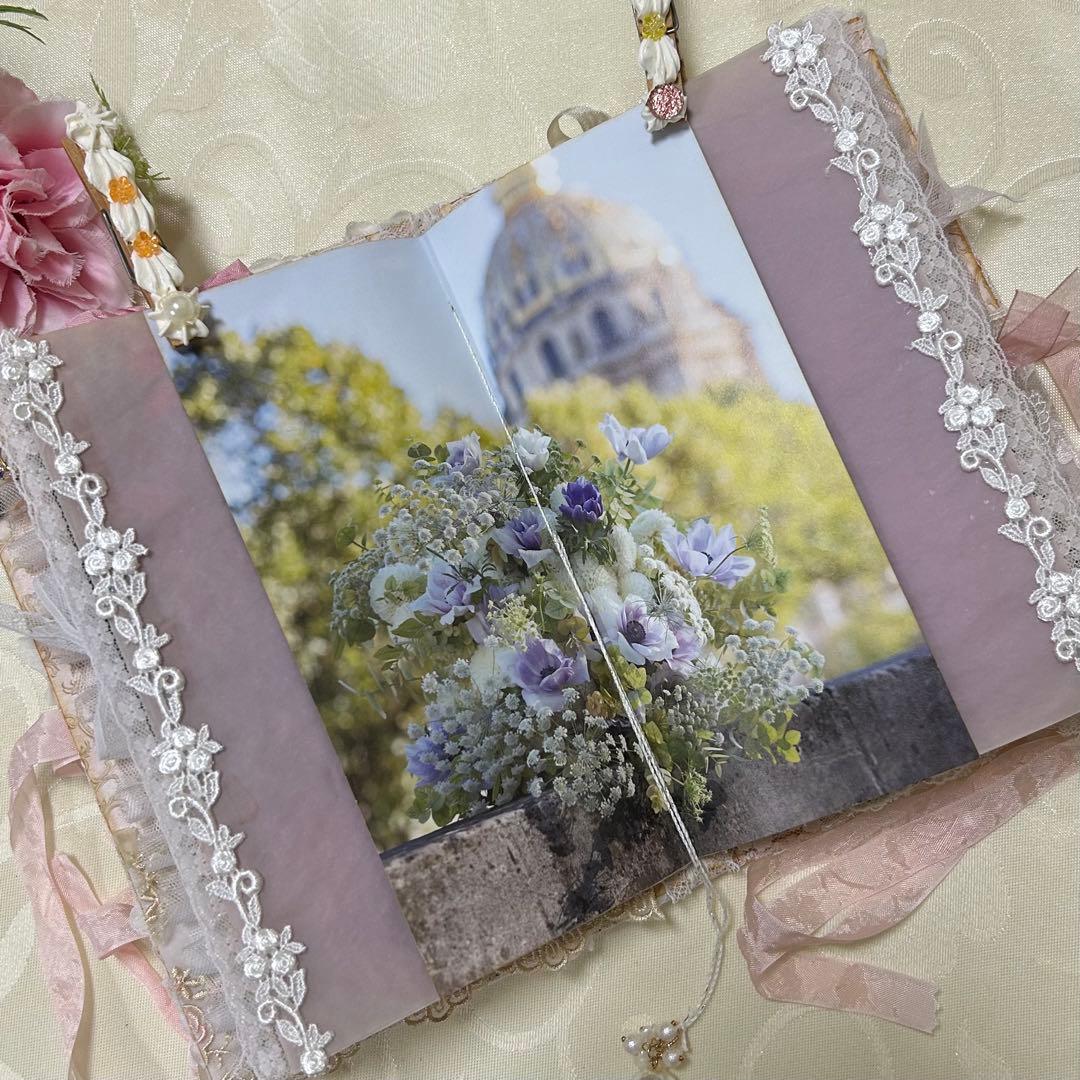 薔薇とレースのジャンクジャーナル・雑記帳　トレペ仕様　elegance