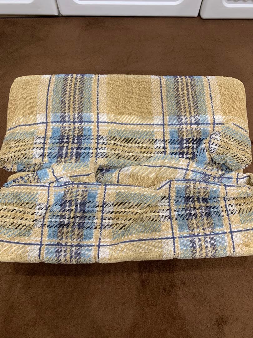 【未使用】 burberry バーバリー タオルケット ノバチェック 綿100%