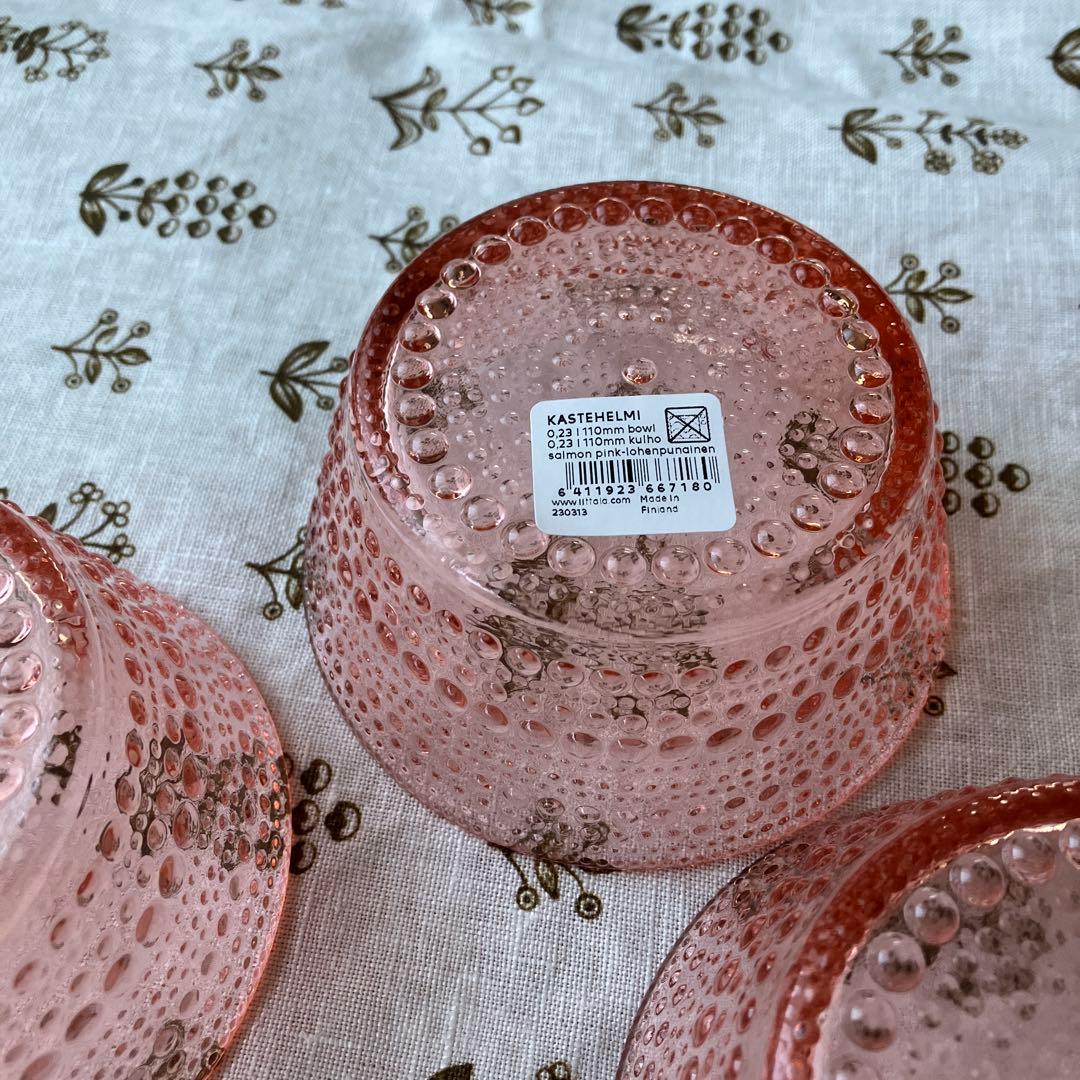 iitalia 廃盤色【サーモンピンク】新品カステヘルミボウル230ml