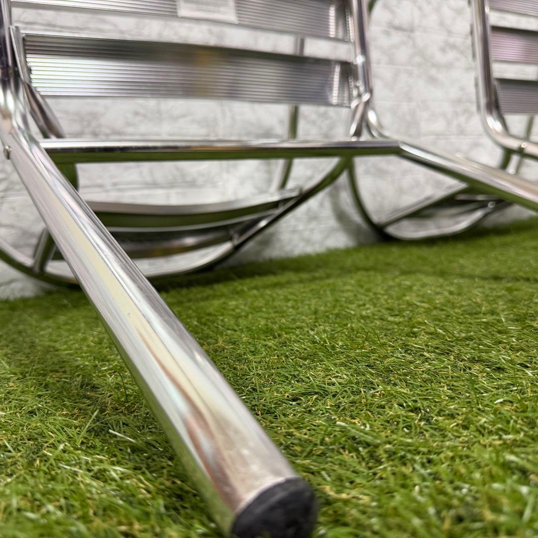 非売品　CocaCola コカコーラ　アルミチェア　2脚セット　シングル　肘掛け