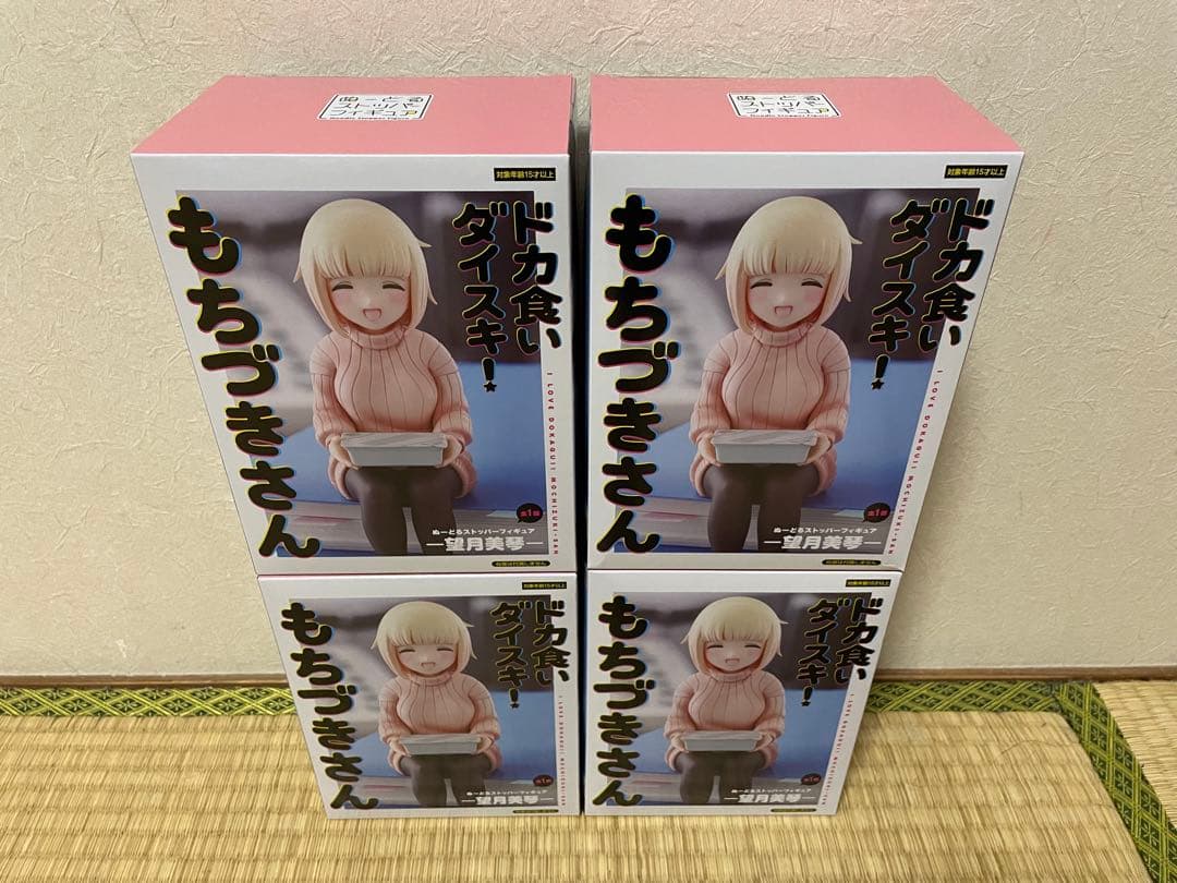ドカ食いダイスキ もちづきさん ぬーどるストッパーフィギュア 望月美琴 4個