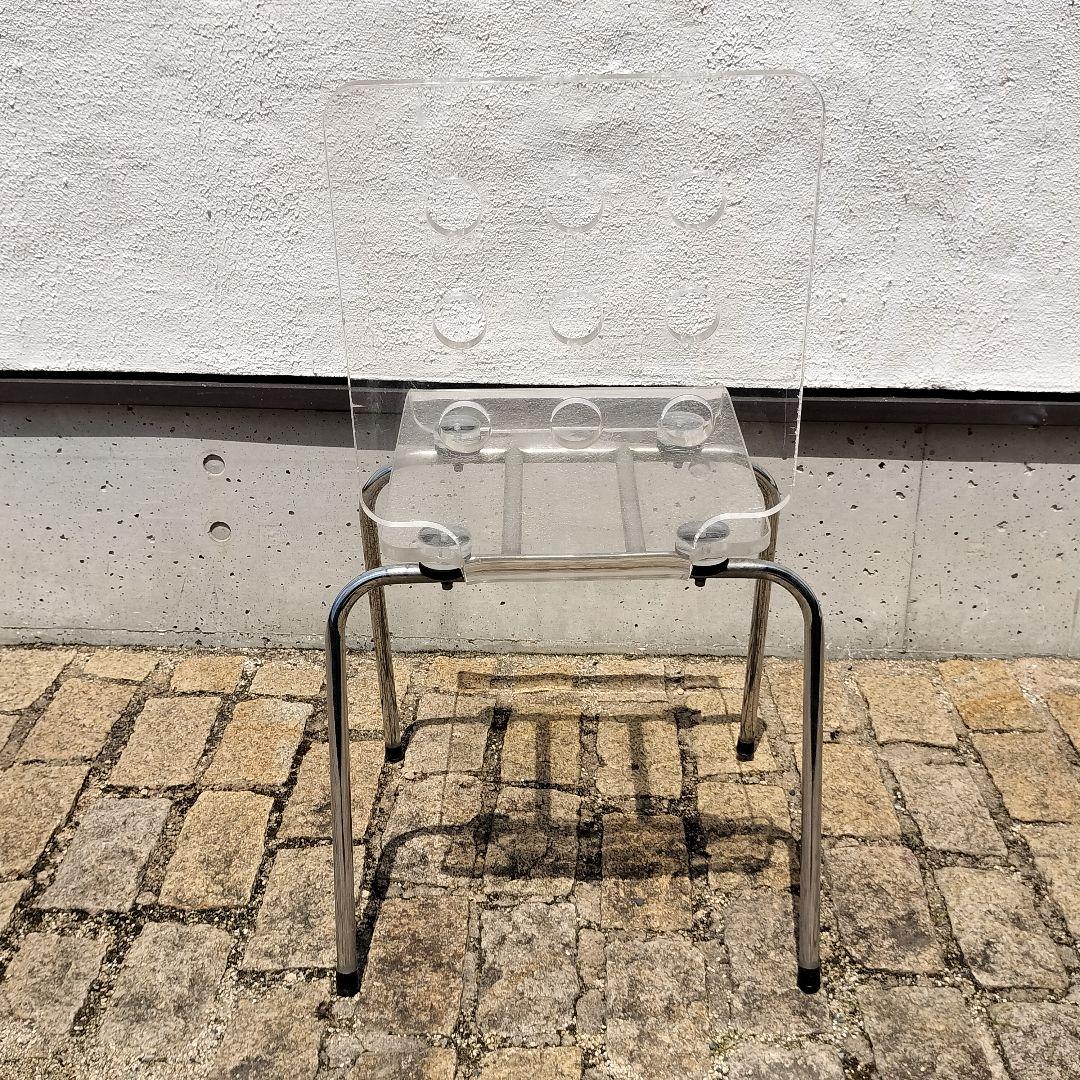 デザイナー UNKNOWN ヴィンテージ デザインチェア アクリル クリアカラー