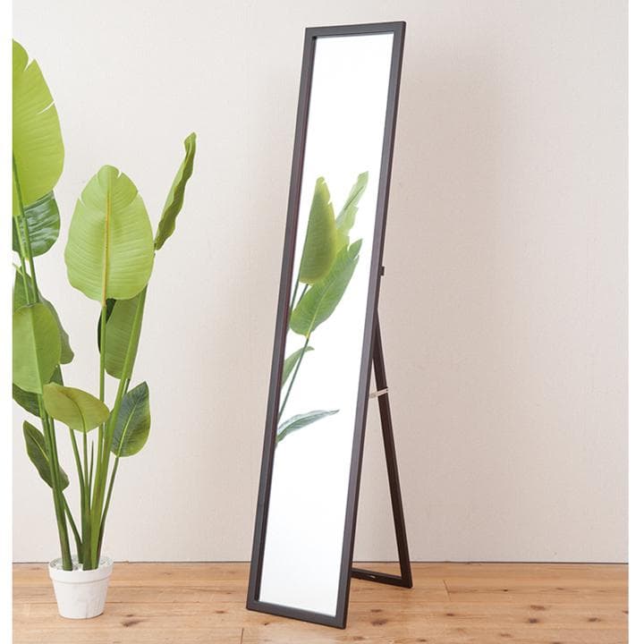 【新品・送料無料】天然木ナチュラルなリビングスタンドミラー幅29ｃｍ 鏡 姿見