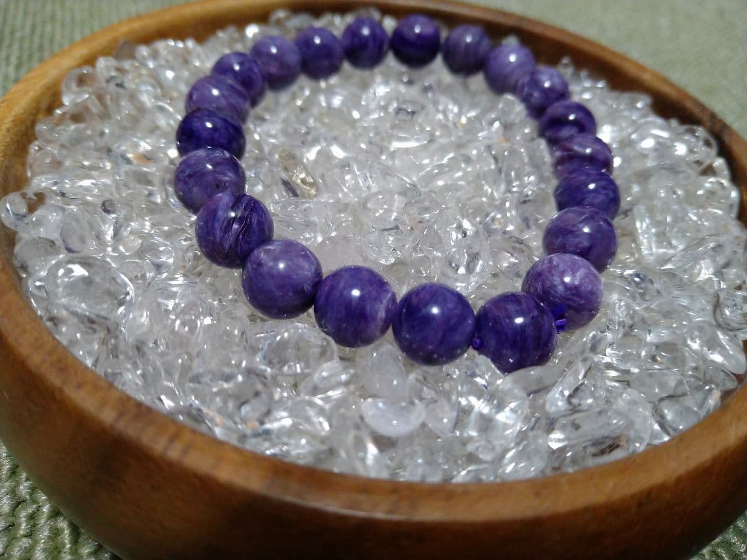 (美品)　チャロアイト(2A)　パワーストーンブレスレット